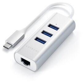 USB-концентратор Satechi Type-C 2-in-1 3.0 Aluminum 3 Port Hub and Ethernet Port Silver 