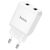  Сетевое зарядное устройство HOCO N7 Speedy 2xUSB, 2.1A, 10.8W, белый 