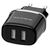  Сетевое зарядное устройство BOROFONE BA25A Outstanding 2xUSB, 2.4A, 10.8W, черный 
