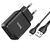  Сетевое зарядное устройство HOCO N7 Speedy 2xUSB с Кабелем USB - Lightning, 2.1A, 10W, черный 