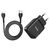  Сетевое зарядное устройство HOCO N7 Speedy 2xUSB с Кабелем USB - Lightning, 2.1A, 10W, черный 