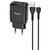  Сетевое зарядное устройство HOCO N7 Speedy 2xUSB с Кабелем USB - Lightning, 2.1A, 10W, черный 