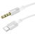  Аудиокабель BOROFONE BL19 AUX Jack 3.5 (m) - Type-C (m), 1 м, белый 