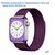  Ремешок миланcкий из нержавеющей стали Great Case Milanese Loop для Apple Watch 38/40/41 мм, 235мм, на магните, фиолетовый (7) 