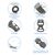  Ремешок силиконовый перфорированный Great Case Sport NK для Apple Watch 38/40/41 мм, 225мм, на кнопке, черный+белый (12) 
