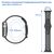  Ремешок силиконовый перфорированный Great Case Sport NK для Apple Watch 38/40/41 мм, 225мм, на кнопке, черный+белый (12) 