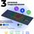  Клавиатура REDRAGON Anubis BLK черный,BT+2.4G,тонкая 70505 