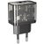  СЗУ HOCO N34 Dazzling dual-port USB-A+Type-C PD20W, Type-C to Type-C (прозрачный-черный) 