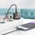 СЗУ HOCO N34 Dazzling dual-port USB-A+Type-C PD20W, Type-C to Type-C (прозрачный-черный) 