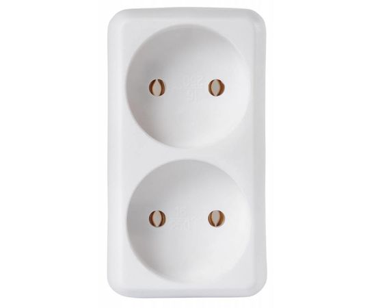  Сетевой разветвитель Buro BU-PS2-W (2 розетки) белый 
