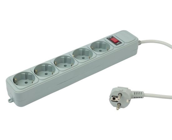  Сетевой фильтр PC Pet AP01006-1.8-G 1.8м (5 розеток) серый 