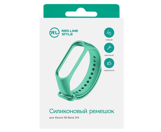  Силиконовый ремешок для Xiaomi Mi Band 3/ Mi Band 4, бирюзовый, №9 
