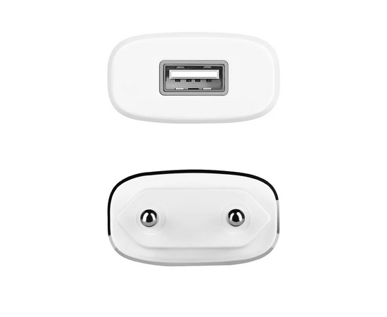  Блок питания сетевой 1 USB HOCO, C11, 1000mA, пластик, кабель микро USB, цвет: белый (1/10/100) 