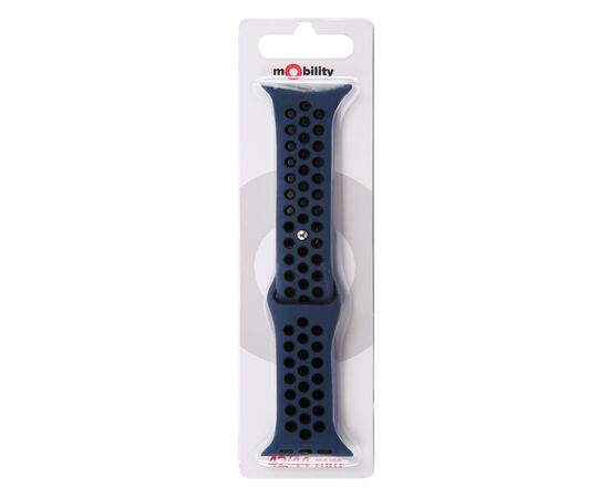  Ремешок для Apple watch - 42-44 mm, mObility, синий, Дизайн 1 