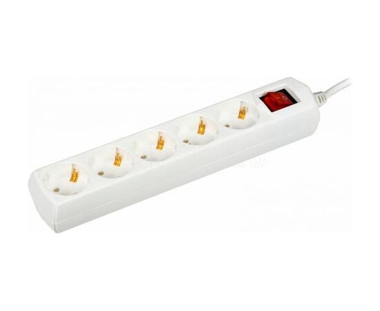  Удлинитель IEK У05 Generica (WYP10-10-05-03-Z-G) 5 мест 2P PE/3м 