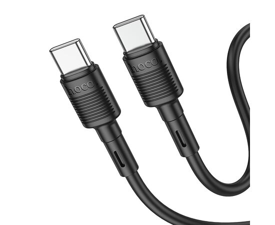  Кабель Type-C - Type-C Hoco X83 60W 100см 3A (black) (215740) 