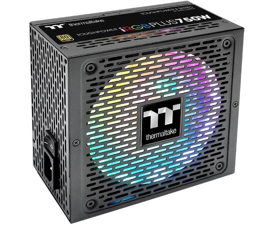  Блок питания Thermaltake PS-TPI-0750F3FDGE-1 ATX 750W Toughpower iRGB Plus 80+ gold (24+4+4pin) APFC 140mm fan color LED 9xSata Cab Manag RTL 