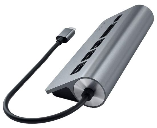  USB-концентратор Satechi ST-TCHCRM Type-C Aluminum USB Hub Micro/SD Card Reader with Black Cable Space Gray 