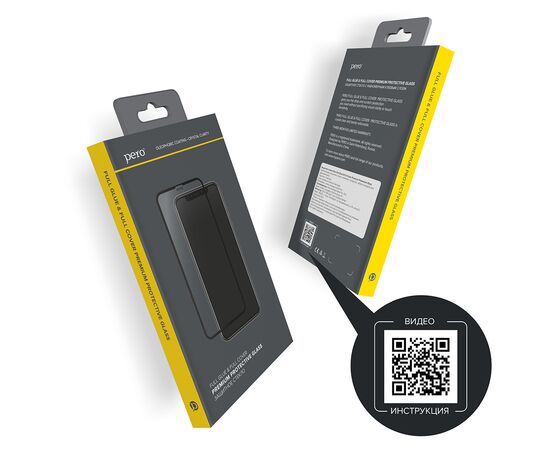  Защитное стекло PERO Full Glue для  Xiaomi Redmi 10A, черное 