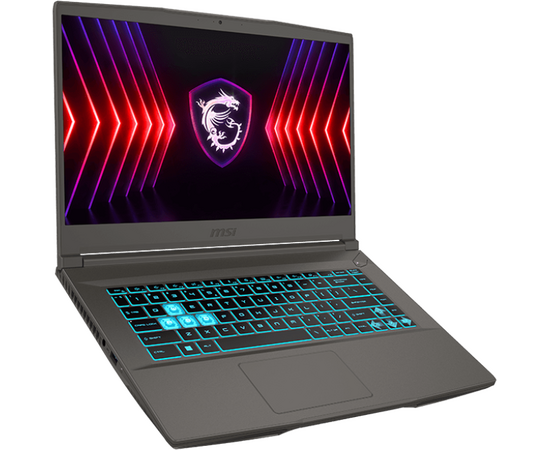  Ноутбук MSI Thin 15 B12UC-1628XRU Core i7 12650H 16Gb SSD512Gb NVIDIA GeForce RTX 3050 4Gb 15.6" IPS FHD (1920x1080) Free DOS grey WiFi BT Cam (9S7-16R831-1628) 