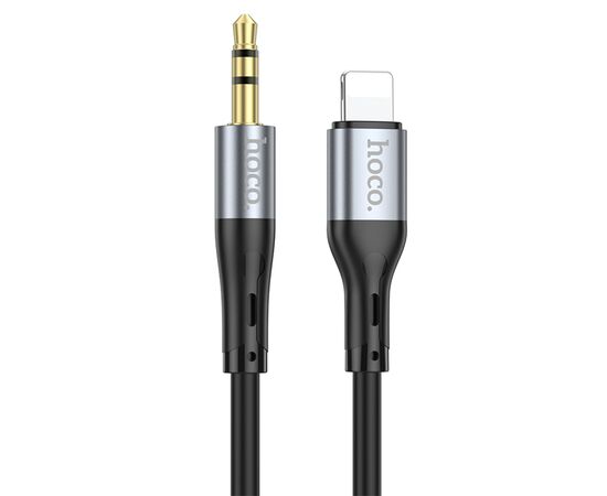  Аудиокабель HOCO UPA22 AUX Jack 3.5 (m) - Lightning (m), 1 м, черный 