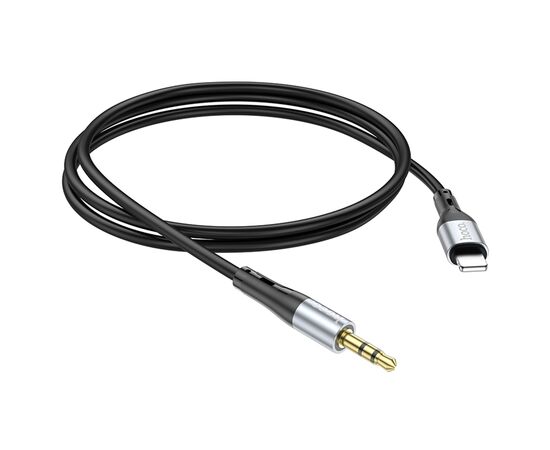  Аудиокабель HOCO UPA22 AUX Jack 3.5 (m) - Lightning (m), 1 м, черный 