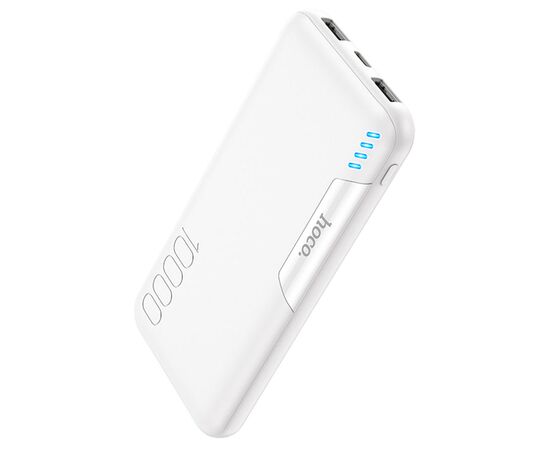  Портативный аккумулятор HOCO J82 Easylink, 2A, 10000 мА⋅ч, белый 