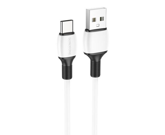  Кабель USB - Type-C Borofone BX84 100см 3A (white) (217542) 