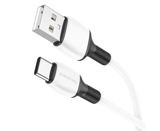  Кабель USB - Type-C Borofone BX84 100см 3A (white) (217542) 