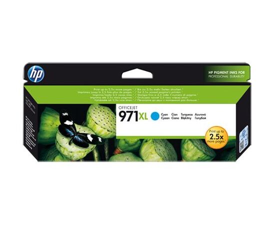  Картридж струйный HP 971XL CN626AE голубой (6600стр.) для HP OJ Pro X476dw/X576dw/X451dw/X551dw 