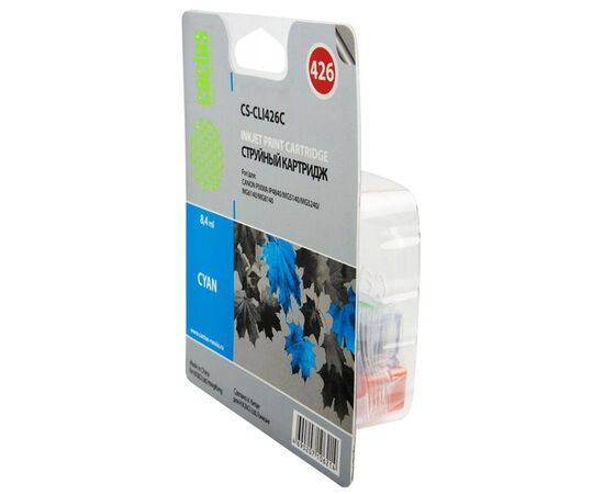  Картридж струйный Cactus CS-CLI426C голубой для Canon MG5140 5240 6140 8140 MX884 (8,2ml) 