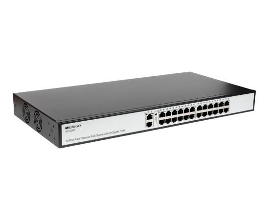  Коммутатор ORIGO OS1226P/285W/A1A 24x100Base-TX PoE+, 2x1000Base-T 