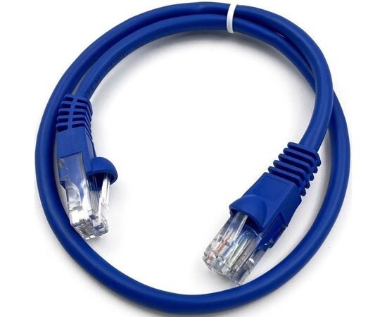  Патч-корд Buro (UTP-5E-1,5M-BL) UTP 4 пары cat5E CCA molded 1.5м синий RJ-45 (m)-RJ-45 (m) 
