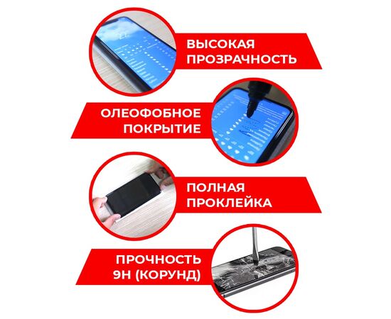  Стекло защитное Full Glue Premium Krutoff для Ark CoolPad N7 Air черное 