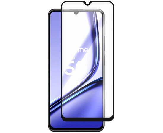  Стекло защитное Full Glue Premium Krutoff для Realme Note 50 черное 