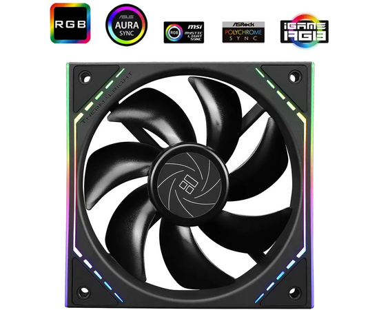  Вентилятор Thermalright TL-M12, ARGB черный 4-pin 23.2dB 175gr Ret 