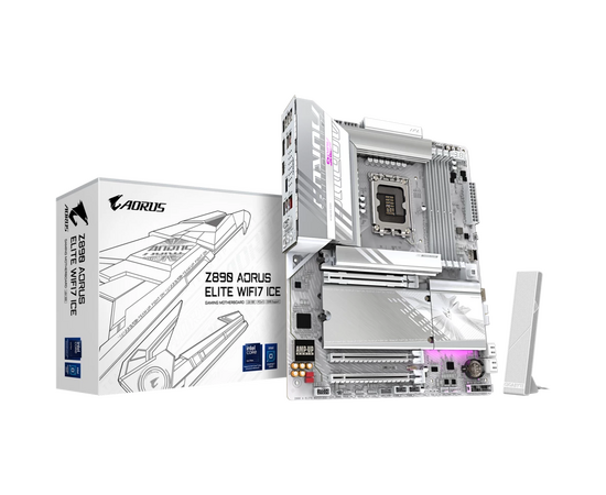  Материнская плата Gigabyte Z890 Aorus Elite WF7 Ice, RTL 