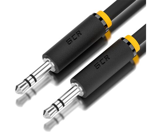  Кабель аудио Greenconnect GCR-AVC1114-0.5m jack 35mm/jack 35mm 0.5m черный стерео 