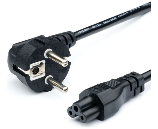  Кабель питания GoPower 00-00024056 евровилка CEE 7/7-IEC 320 C5 1.8м ПВХ 0.75мм черный 1/10/160 