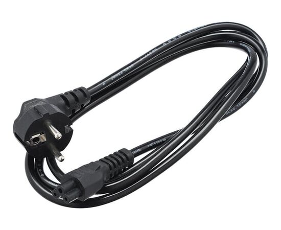  Кабель питания GoPower 00-00024056 евровилка CEE 7/7-IEC 320 C5 1.8м ПВХ 0.75мм черный 1/10/160 
