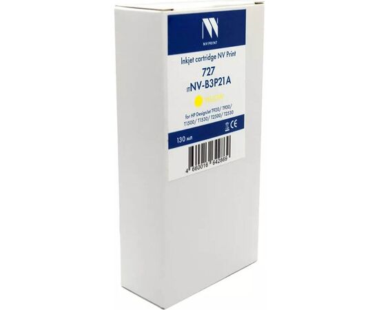  Картридж струйный NV Print 727 (NV-B3P21A) Yellow для HP DesignJet T920/T930/T1500/T1530/T2500/T2530 (130 мл) 
