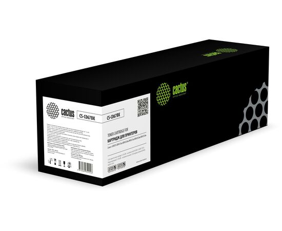  Картридж лазерный Cactus CS-C067BK 067BK черный (1350стр) для Canon i-SENSYS LBP631Cw/LBP633Cdw/MF651Cw/MF655Cdw/MF657Cdw 