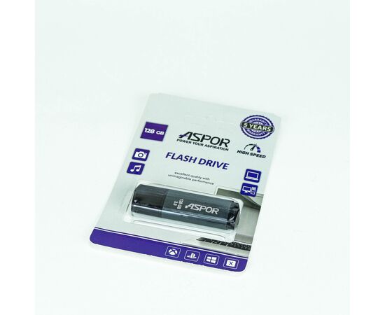  Flash Drive 128G USB  3.0 Aspor PK_TG121GY (графит) нс 