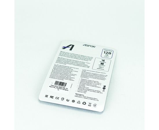 Flash Drive 128G USB  3.0 Aspor PK_TG121GY (графит) нс 