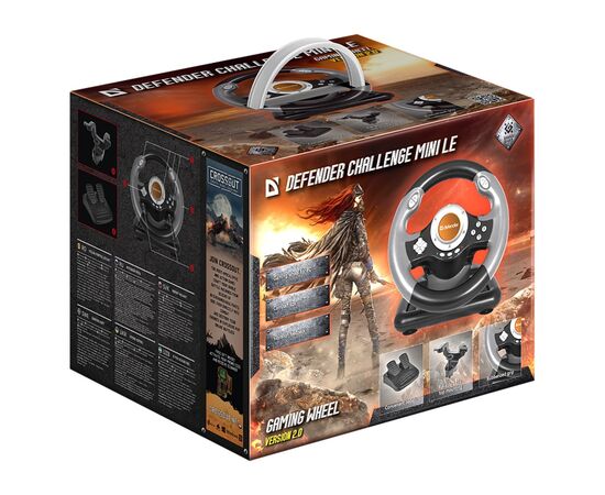  Игровой руль Defender Challenge Mini USB 2.0/3.0 (black) (218139) 