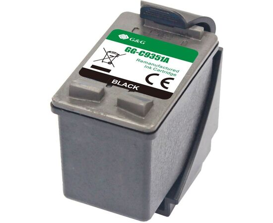  Картридж струйный G&G GG-C9351A № 21 черный (17мл) для HP DJ 3920/3940/D1360/D1460/D1470/D1560/D2330/D2360/D2430/D2460/F370/F375/F380/F2180/F2187/F222 