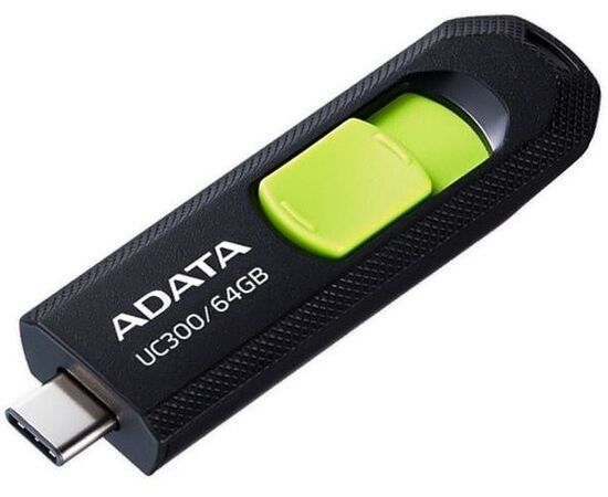  USB-флешка A-DATA UC300 (ACHO-UC300-64GRBK/GN) 64GB, Type-C 