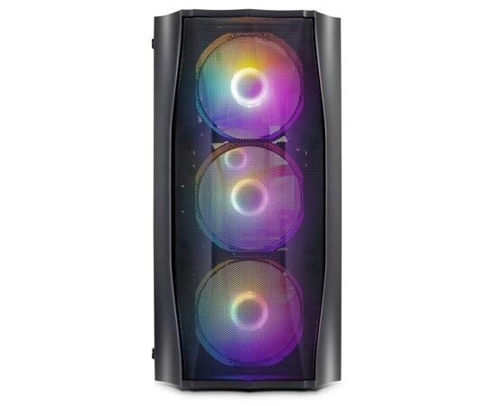  Корпус 1STPLAYER Firebase X3-M X3-M-BK-4F1 Black mATX TG 4x120mm LED fans inc 