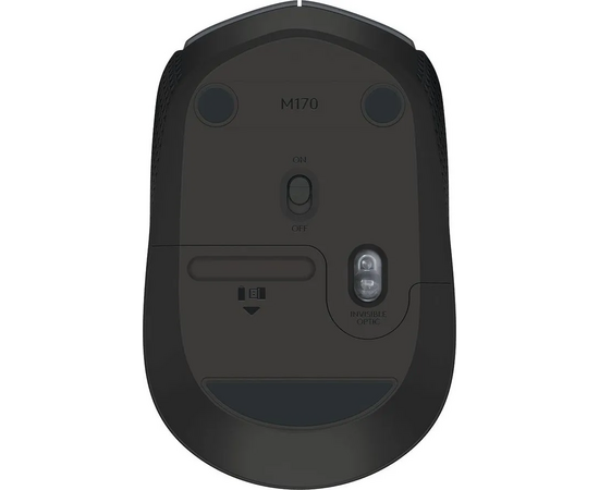  Мышь Logitech M170 (910-004658) оптическая беспроводная USB черный/темно-серый 