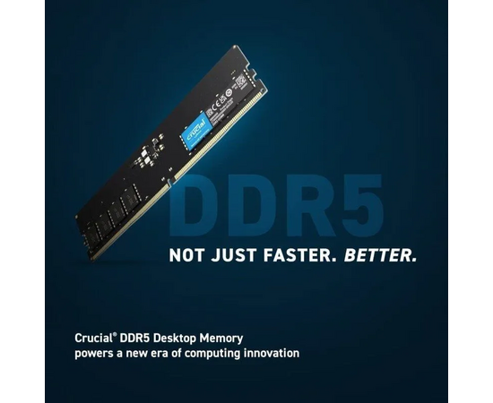  ОЗУ Crucial CT16G56C46U5 CL46 16GB DDR5 5600 DIMM , 1.1V 
